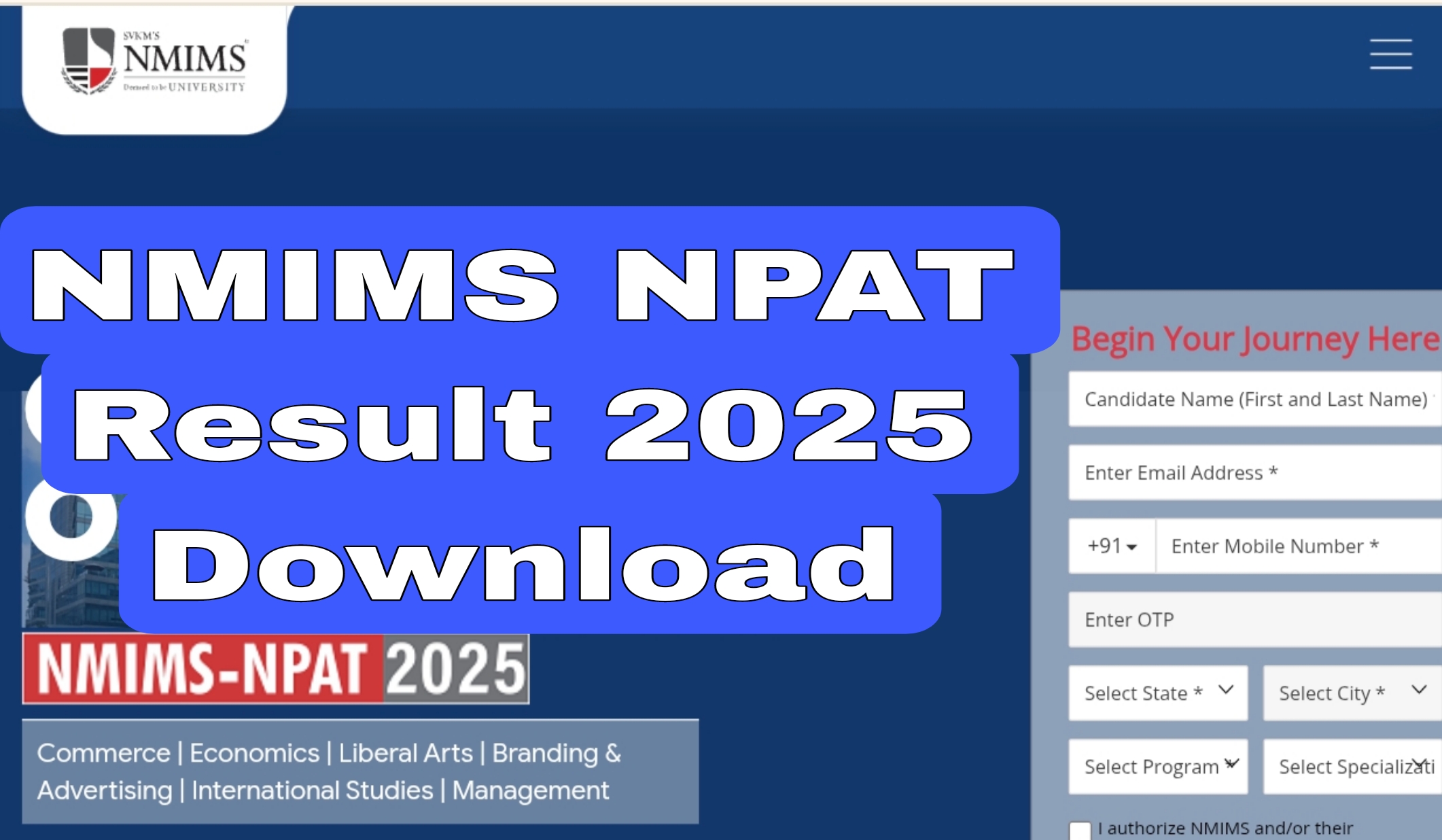 NMIMS NPAT Result 2025 Out: डाउनलोड करें यहां से अपना रिजल्ट