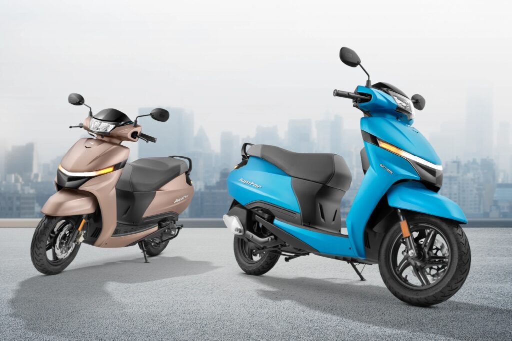 Tvs Jupiter 110: स्मार्ट फीचर्स और नए लुक में मात्र 81,853 रुपए में घर लाएं